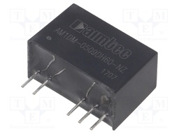 Converter: DC/DC; 1W; Uin: 4.5÷5.5V; Uout: 9VDC; Uout2: -9VDC; SIP7