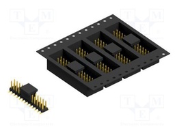 Connector: pin strips; pin header; male; PIN: 26; 2mm; SMT; 2x13