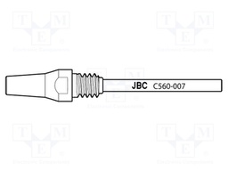 Nozzle: desoldering; 4.8x2.4mm; Features: longlife