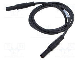 Test lead; 16A; banana plug 4mm,both sides; insulated; Len: 1m