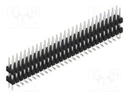 Connector: pin strips; pin header; male; PIN: 56; 2.54mm; SMT; 2x28
