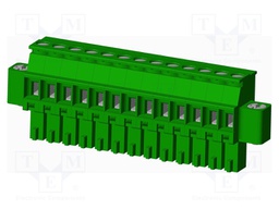 Connector: pluggable terminal block; plug; female; angled 90°