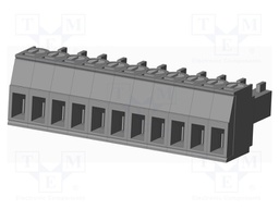 Connector: pluggable terminal block; plug; female; straight; grey