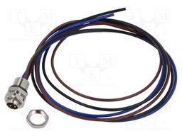 Connector: M8; socket; male; PIN: 3; 0.34mm2; 48V; 4A; IP67; 500mm
