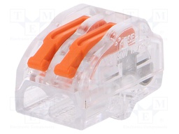 Installation quick splice; spring clamp; 0.2÷4mm2; 450V; 32A