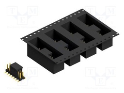 Connector: pin strips; pin header; male; PIN: 14; 2.54mm; SMT; 2x7