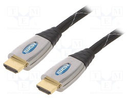Cable; HDMI 1.3; HDMI plug,both sides; 4.5m; black; Core: Cu