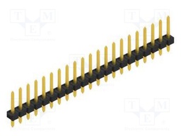 Connector: pin strips; pin header; male; PIN: 21; 2.54mm; THT; 1x21