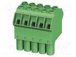 PCB connector, nominal cross section: 16 mm?, color: green,