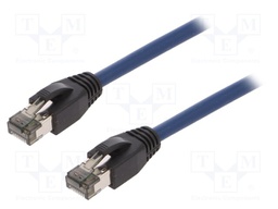 Patch cord; S/FTP; Cat 8.1; stranded; Cu; LSZH; blue; 1.5m; 26AWG