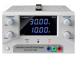 Power supply: laboratory; single-channel; Ch: 1; 0÷30VDC; 0÷10A