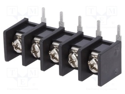 PCB terminal block; angled 90°; 10mm; ways: 5; on PCBs; 4mm2; 20A