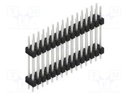 Connector: pin strips; pin header; male; PIN: 30; 2.54mm; THT; 2x15