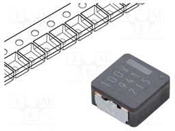 Inductor: wire; SMD; 10uH; 4.4A; 41.6mΩ; 8.5x8x4mm; ±20%; -55÷155°C