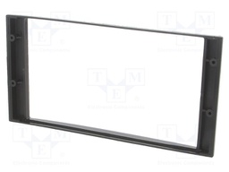 Radio mounting frame; Subaru; 2 DIN; black gloss