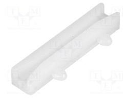 Guide; polyamide; natural; A: 40mm; B: 20mm; Mounting: snap fastener