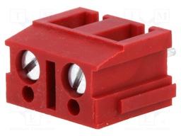 PCB terminal block; angled 90°; 7.5mm; ways: 2; on PCBs; 2.5mm2