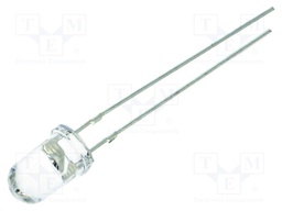 LED; 5mm; orange; 25000÷30000mcd; 15°; Front: convex; Pitch: 2.54mm