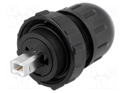 Plug; USB B; Data-Con-X; for cable; straight; USB 2.0; IP67,IP68