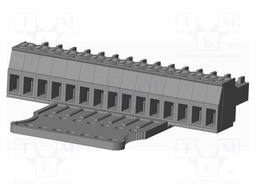 Connector: pluggable terminal block; plug; female; straight; grey
