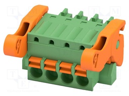 PCB connector, nominal cross section: 1.5 mm2, color: green,