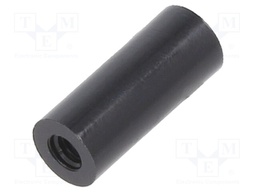 Spacer sleeve; cylindrical; polyamide; M2,5; L: 12mm; Øout: 5mm