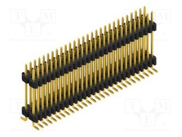 Connector: pin strips; pin header; male; PIN: 56; 1.27mm; SMT; 2x28