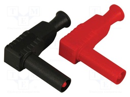Connector: 4mm banana; plug; 20A; black,red; angled; 2.5mm2; screw