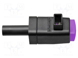 Laboratory clamp; purple; 300VDC; 16A; Contacts: nickel; -25÷90°C