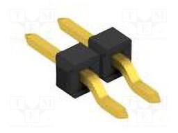 Connector: pin strips; pin header; male; PIN: 2; 2.54mm; SMT; 1x2