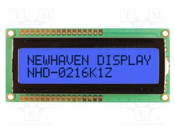 Display: LCD; STN Positive; 16x2; grey; 80x36mm; LED; 1x16; 5V