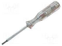 Voltage tester; insulated; slot; 3,5x0,5mm; Blade length: 77mm