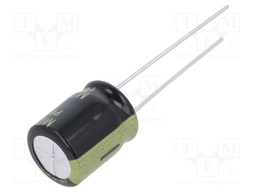 Capacitor: electrolytic; THT; 10uF; 200VDC; Ø10x12.5mm; ±20%; 5000h