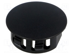 Stopper; polyamide; Øhole: 22.1mm; H: 10.6mm; black; UL94V-2