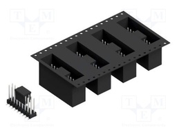 Connector: pin strips; pin header; male; PIN: 18; 2.54mm; SMT; 2x9
