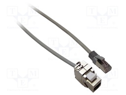 Patch cord; S/FTP; 7; stranded; Cu; LSZH; grey; 90m; 26AWG