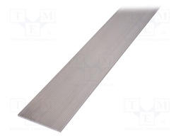 Heatsink: extruded; grilled; natural; L: 1000mm; W: 219mm; H: 15mm