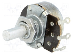 Potentiometer: shaft; single turn; 100kΩ; 500mW; ±20%; soldered