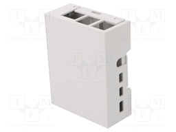 Enclosure: for computer; Raspberry Pi 4 B; ABS; grey; X: 71.1mm