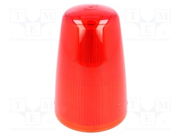 Signallers accessories: cloche; red; Series: X125; IP65; Ø98x167mm