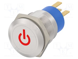 Switch: vandal resistant; Pos: 2; SPDT; IP67; ON-ON; Illumin: LED