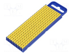 Markers for cables and wires; Label symbol: R; 2.8÷3.8mm; yellow