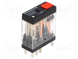 Relay: electromagnetic; DPDT; Ucoil: 230VAC; 5A/250VAC; 5A/30VDC
