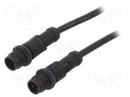 Cable: for sensors/automation; PIN: 4; M12-M12; D code-Ethernet