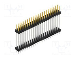 Connector: pin strips; pin header; male; PIN: 40; 2.54mm; THT; 2x20