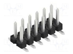 Connector: pin strips; pin header; male; PIN: 12; 2.54mm; SMT; 2x6