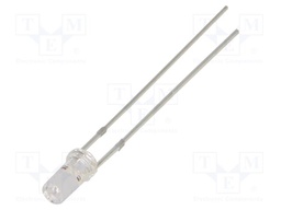 LED; orange; 3mm; 750÷1120mcd; 50°; Front: flat; 2.1÷2.6VDC