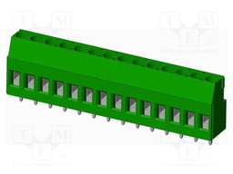 Connector: PCB terminal block; terminal; Plating: tinned; on PCBs