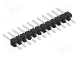 Connector: pin strips; pin header; male; PIN: 12; 2.54mm; SMT; 1x12