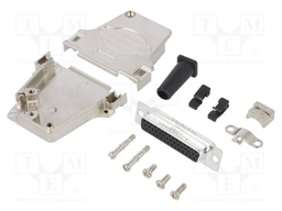 D-Sub HD; PIN: 44; female; shielded,with strain relief; soldering